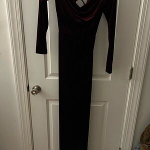 Windsor Deep Burgundy Long Sleeve Dress